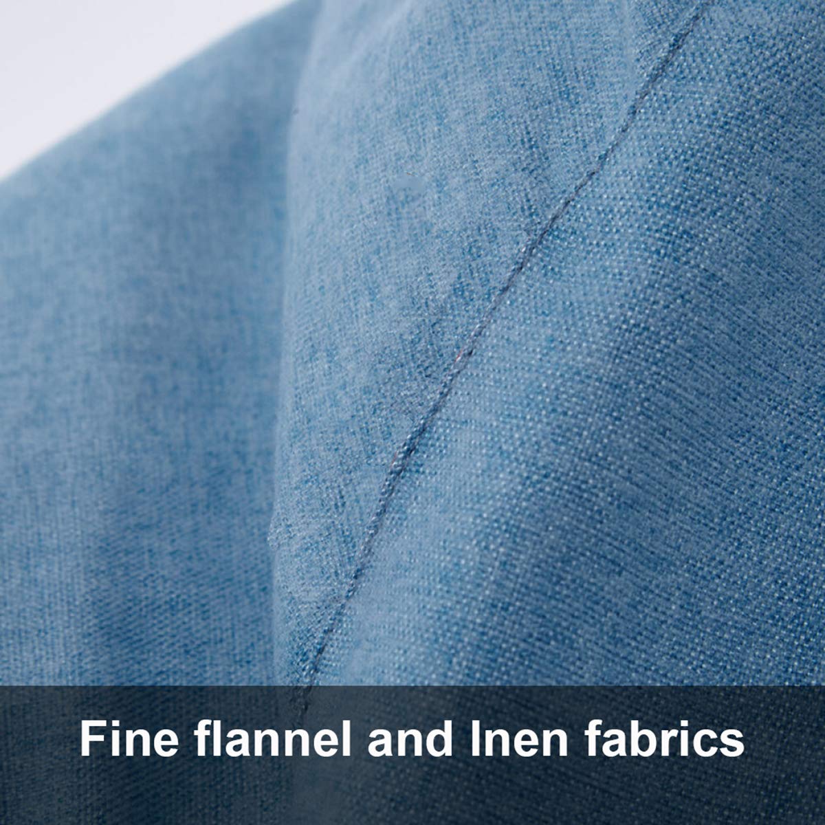 Linen Fabric Bean Bag Chair Cover 90x110cm D652