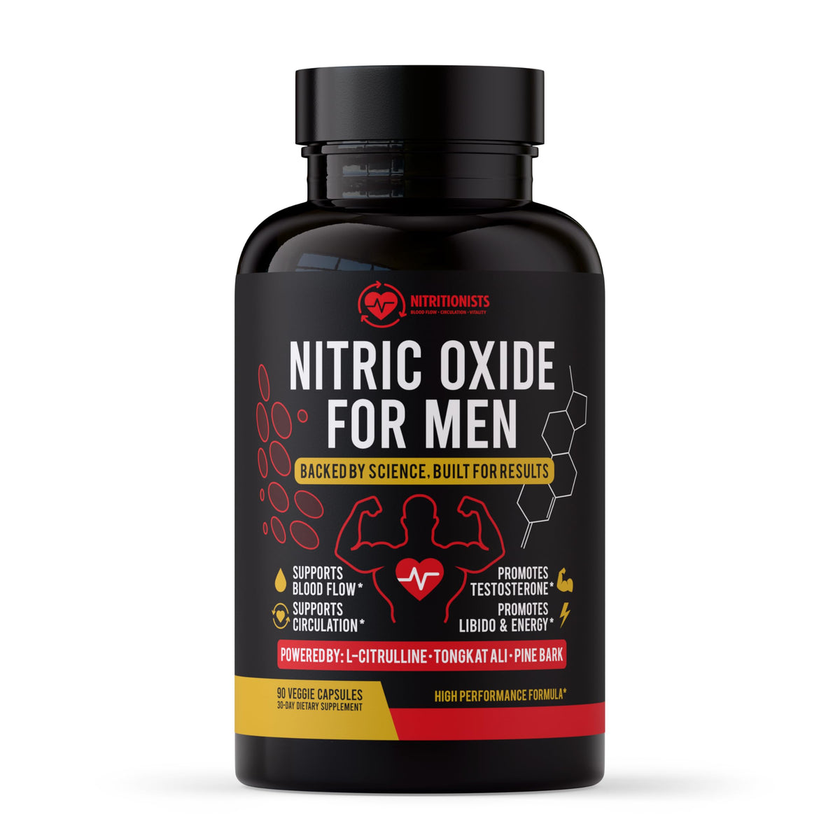 90 Capsules Nitric Oxide Supplement K544