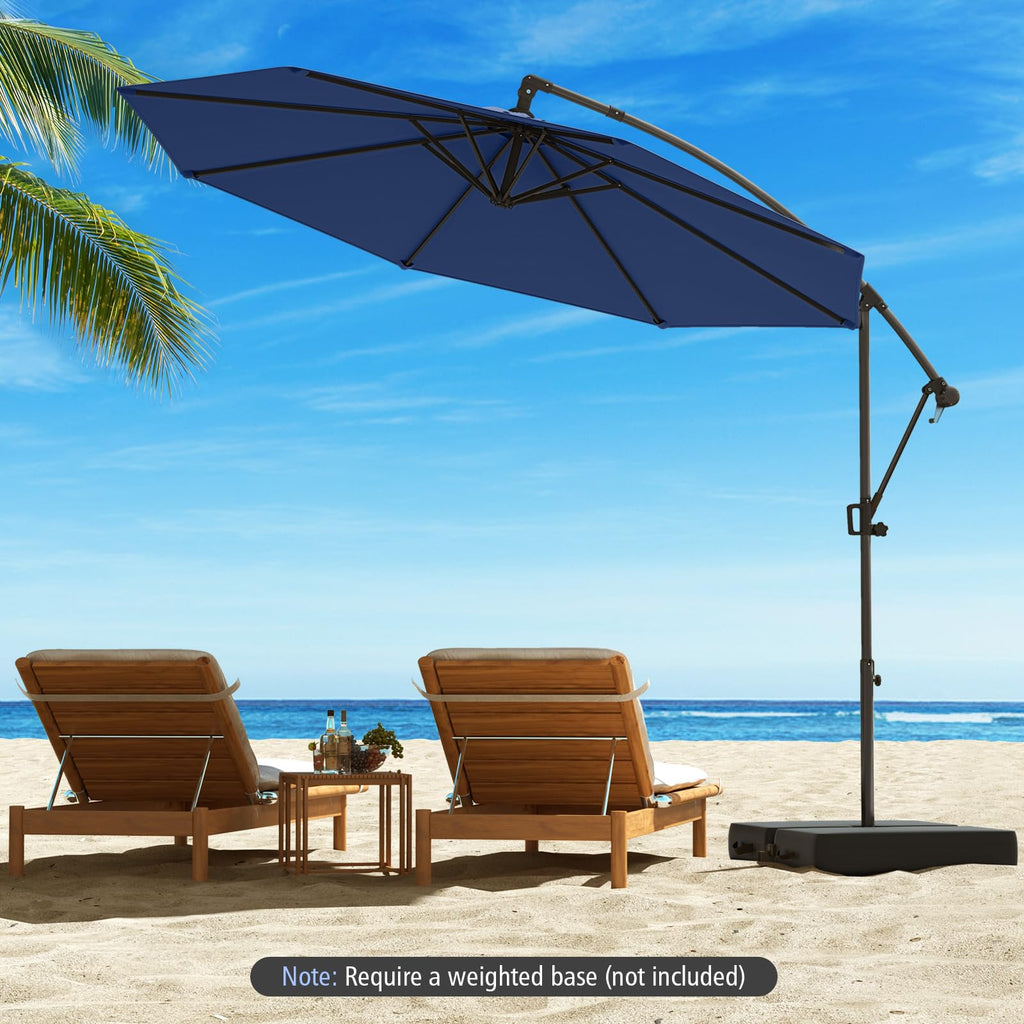 10 FT Navy Offset Cantilever Umbrella X780665