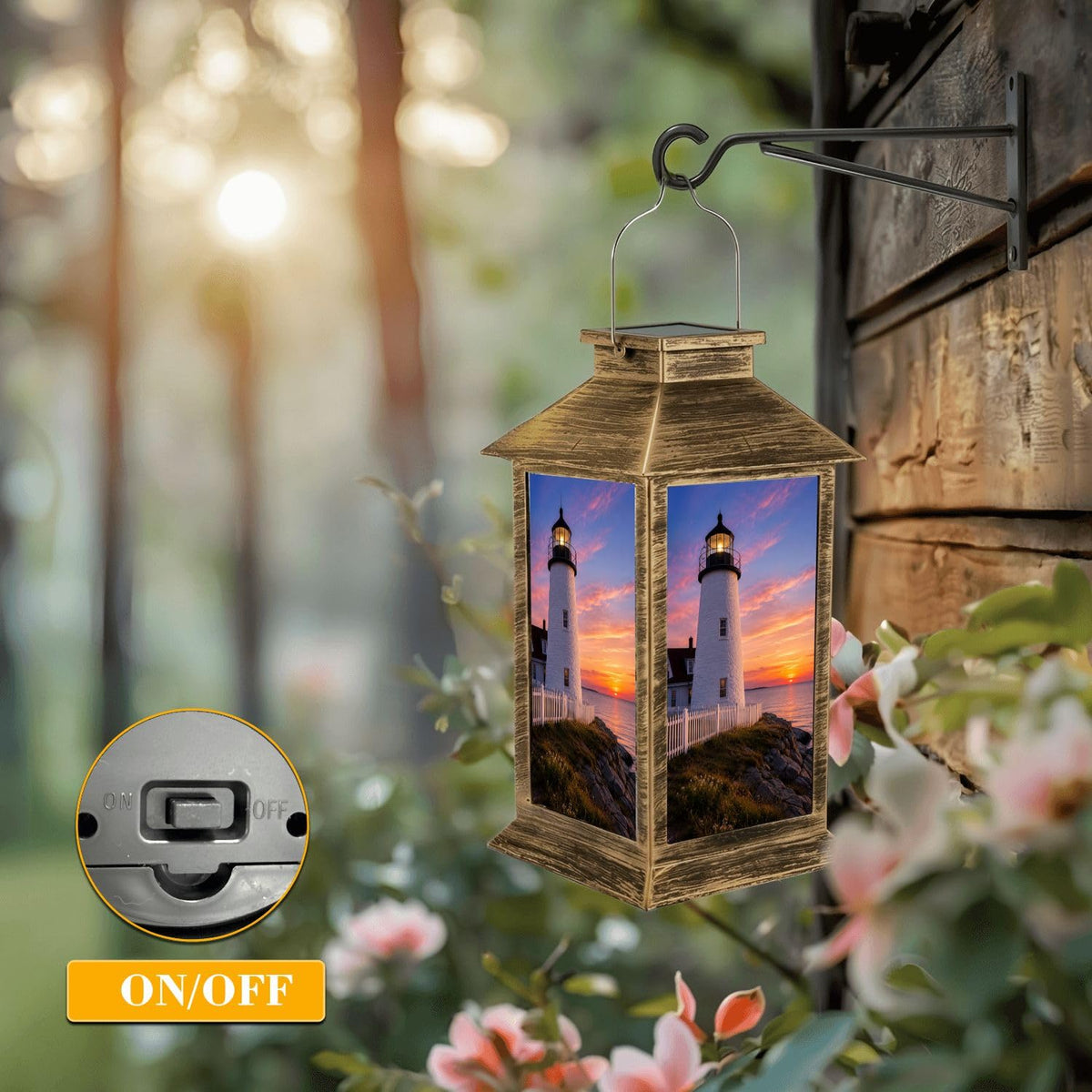 Solar Lantern Outdoor Waterproof LED Hanging Solar Lights U67710