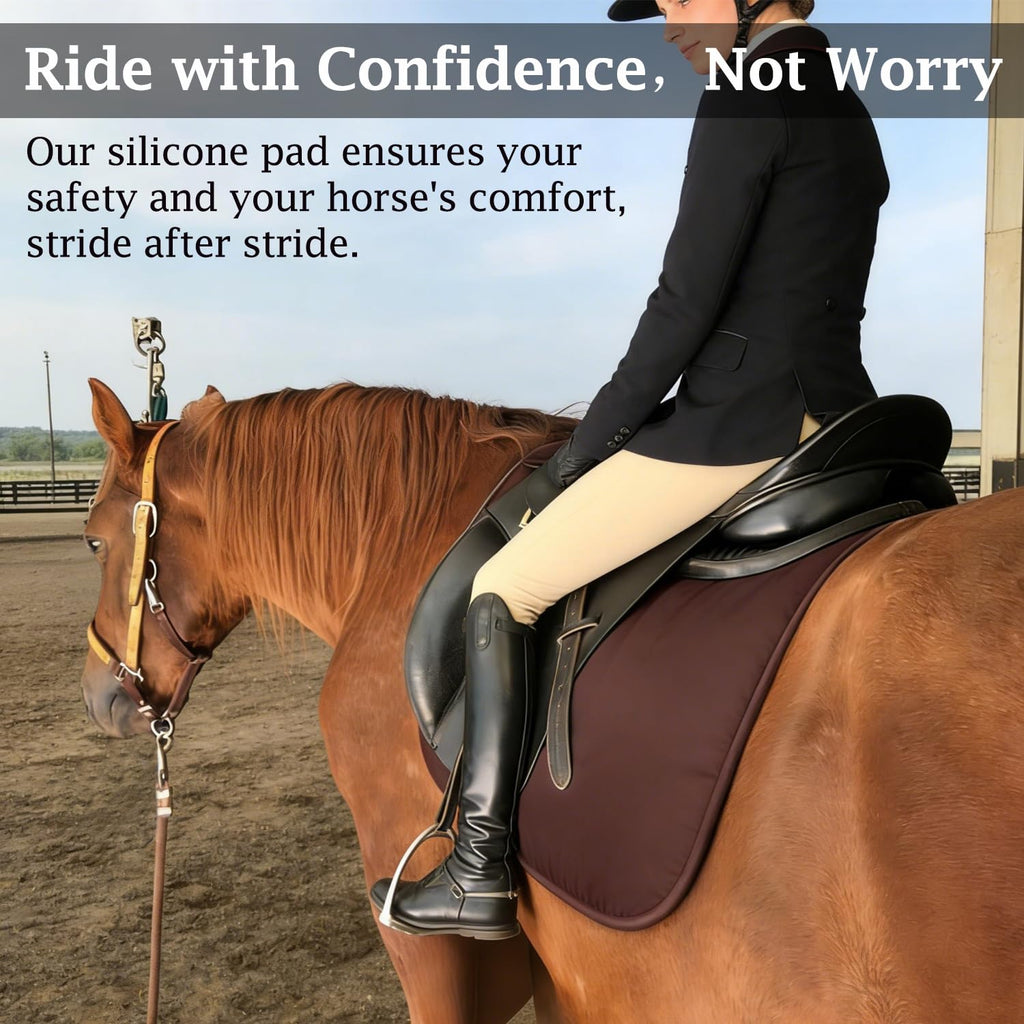 Silicone Gel Non Slip Shock Absorbing Horse Saddle Pad J695