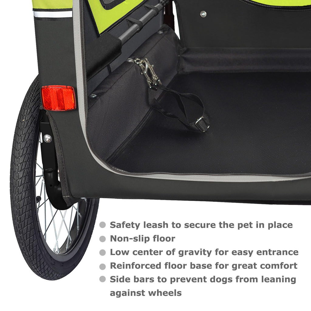 XL Pet Bike Trailer & Stroller with Suspension Wheels J81757