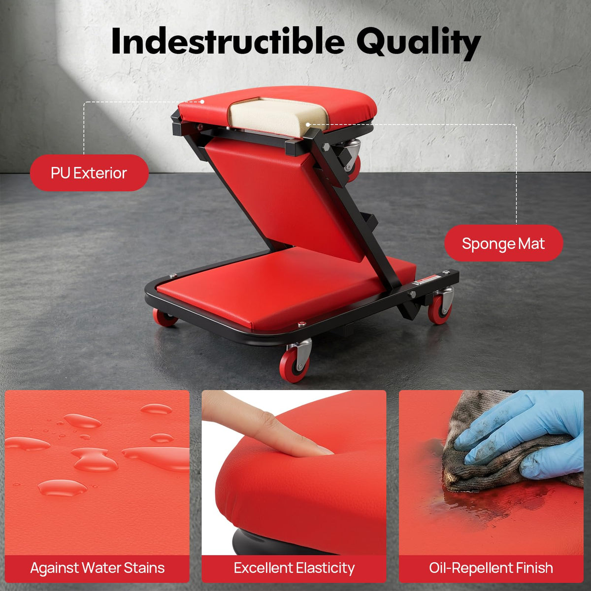 2 in 1 Heavy Duty Rolling Creeper Seat W871605