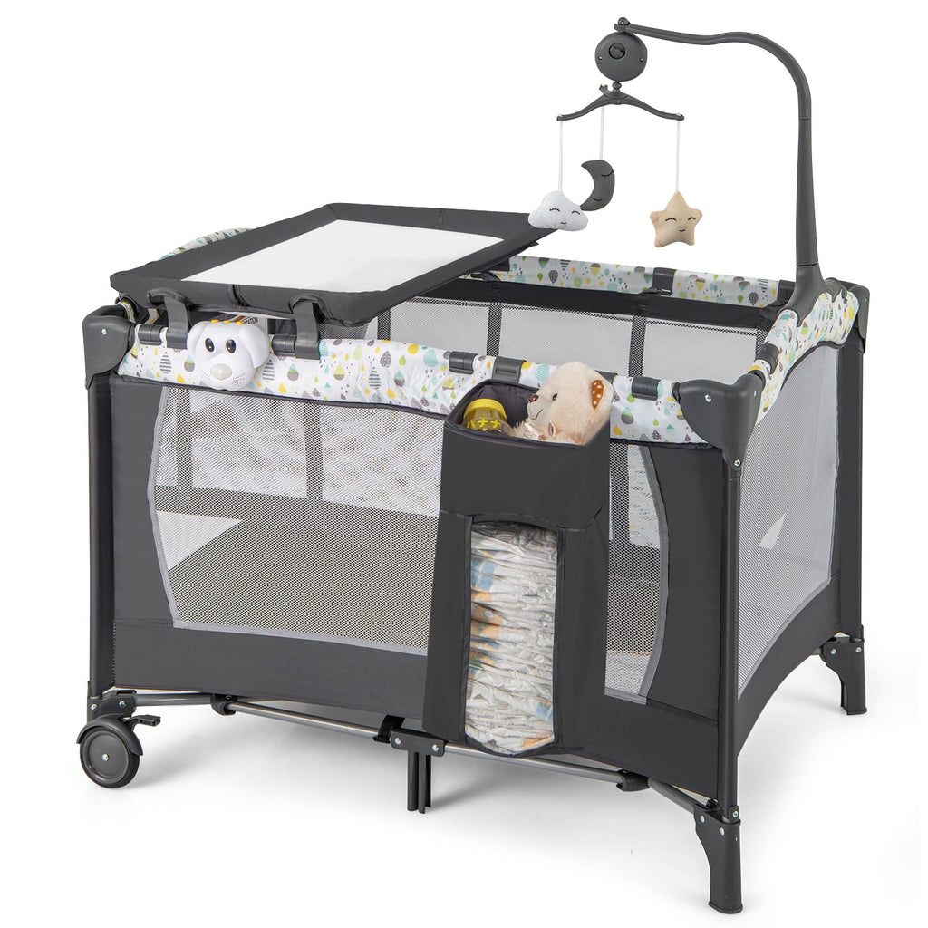 Portable Baby Playard with Bassinet and Changing Table Z1758