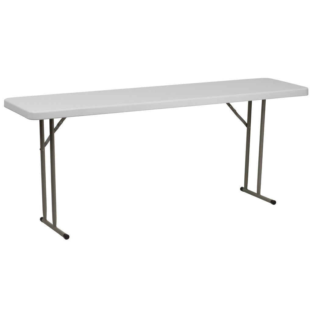 6 ft Plastic Folding Training Table F410