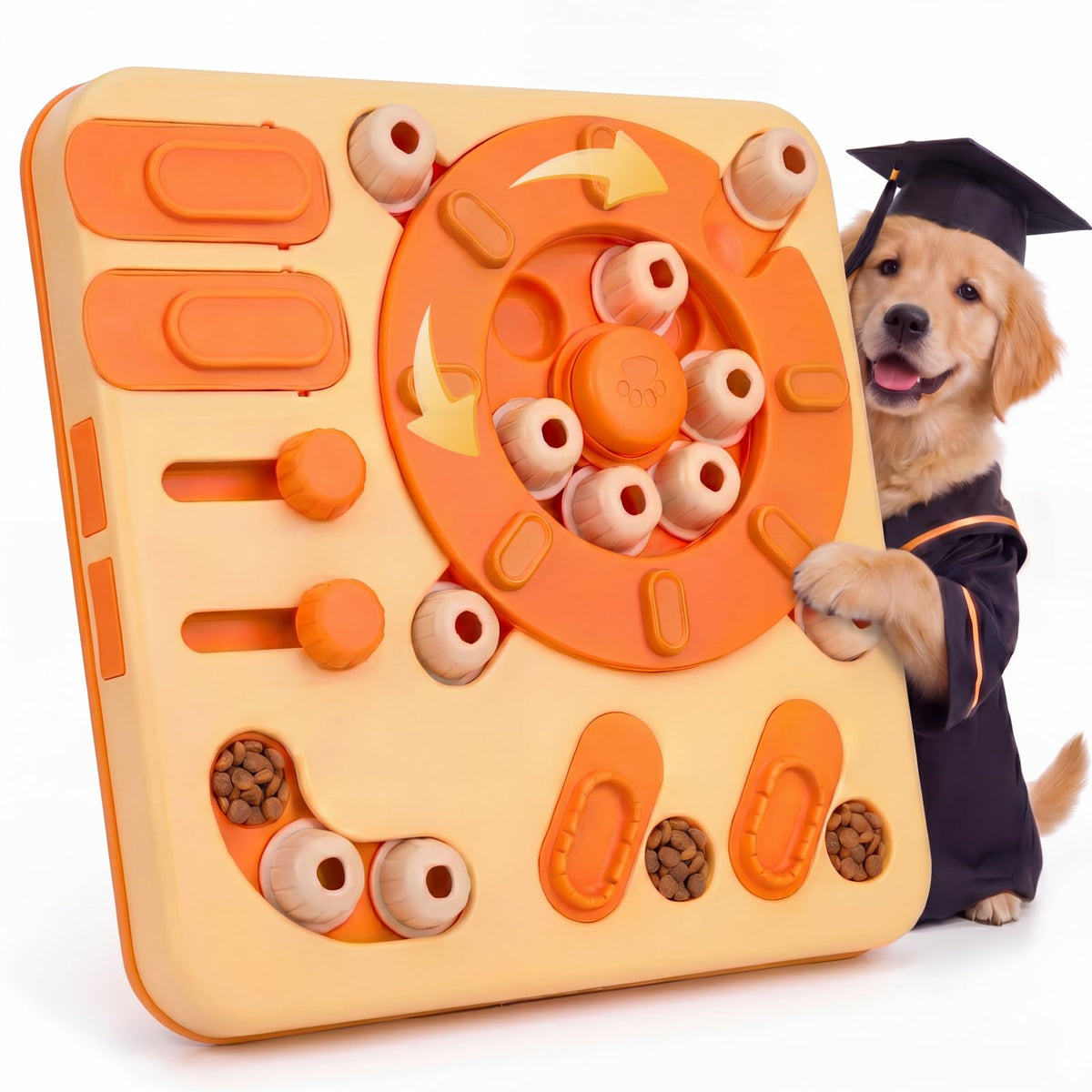 4-Level Interactive Dog Puzzle Toy with Suction Cups R62957