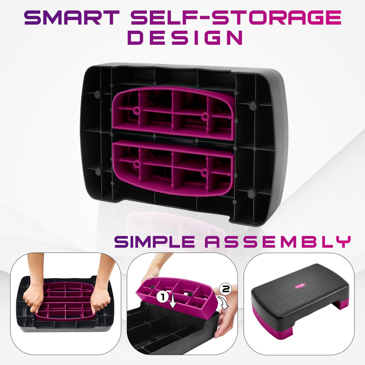 Aerobic Step Platform with Risers V660009