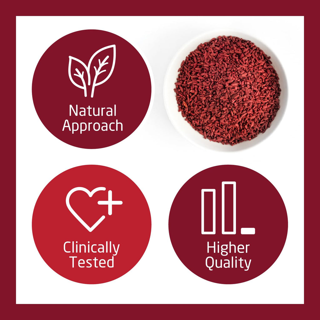 Red Yeast Rice Supplement 1,200 mg Organic Non-GMO 120 Capsules V381