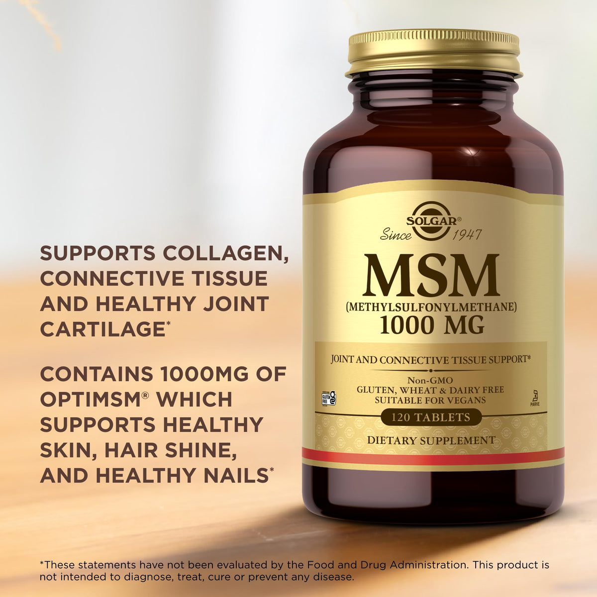 MSM 1000 mg 120 Tablets E592