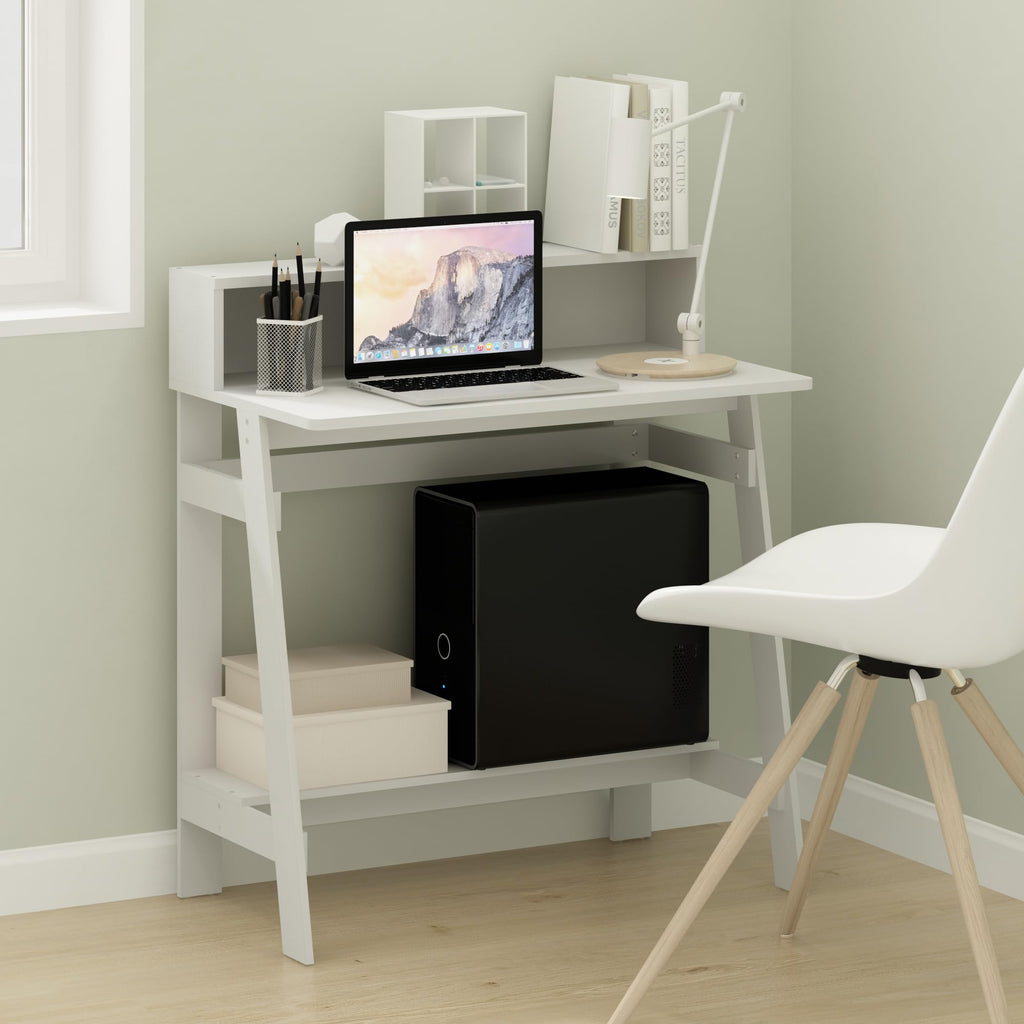 32-Inch Computer Desk with Hutch Shelf E23601