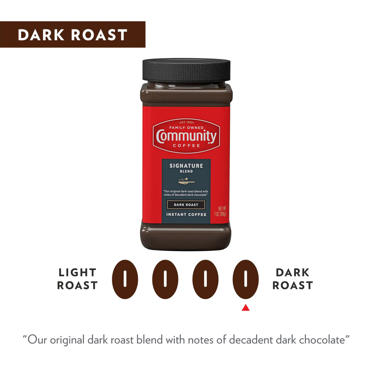 Dark Roast Instant Coffee 7 oz J361763