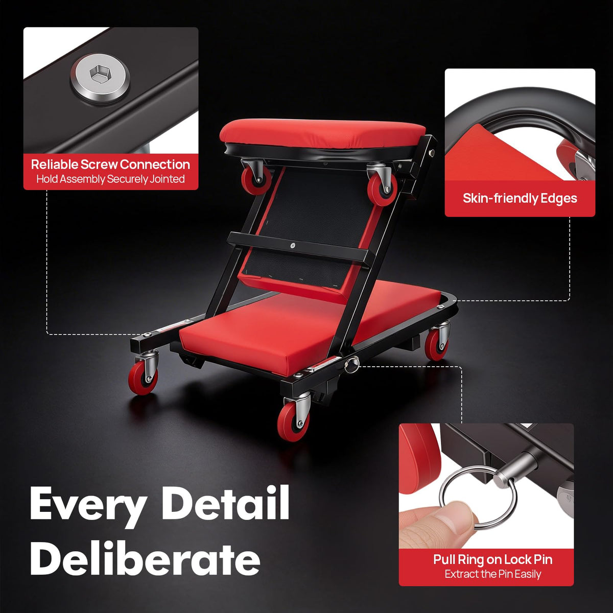 2 in 1 Heavy Duty Rolling Creeper Seat W871605