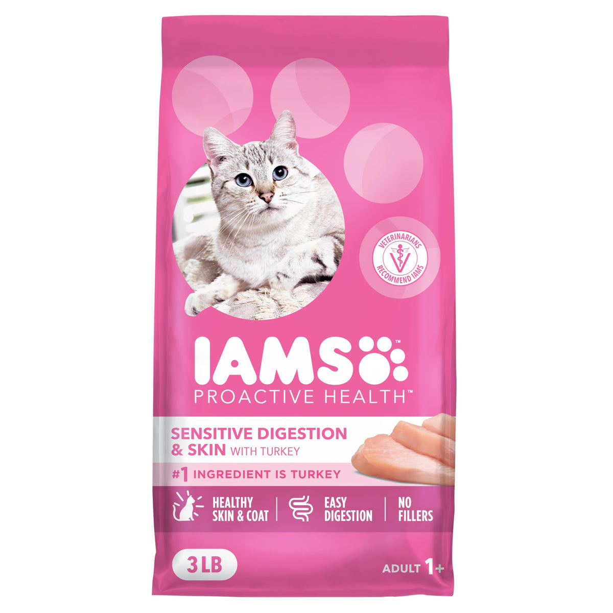 Sensitive Digestion Dry Cat Food Turkey 3 lb I1340