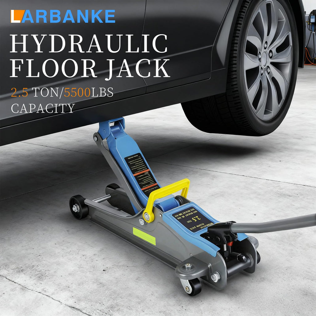 2.5T Low Profile Hydraulic Floor Jack with Carrying Handle T4915