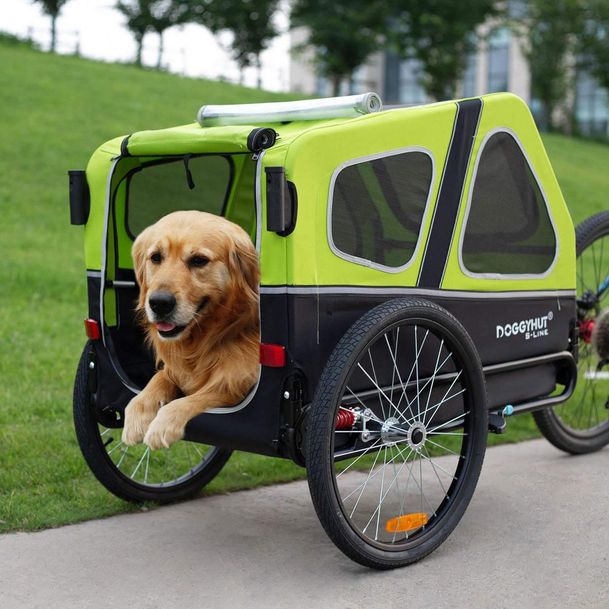 XL Pet Bike Trailer & Stroller with Suspension Wheels J81757