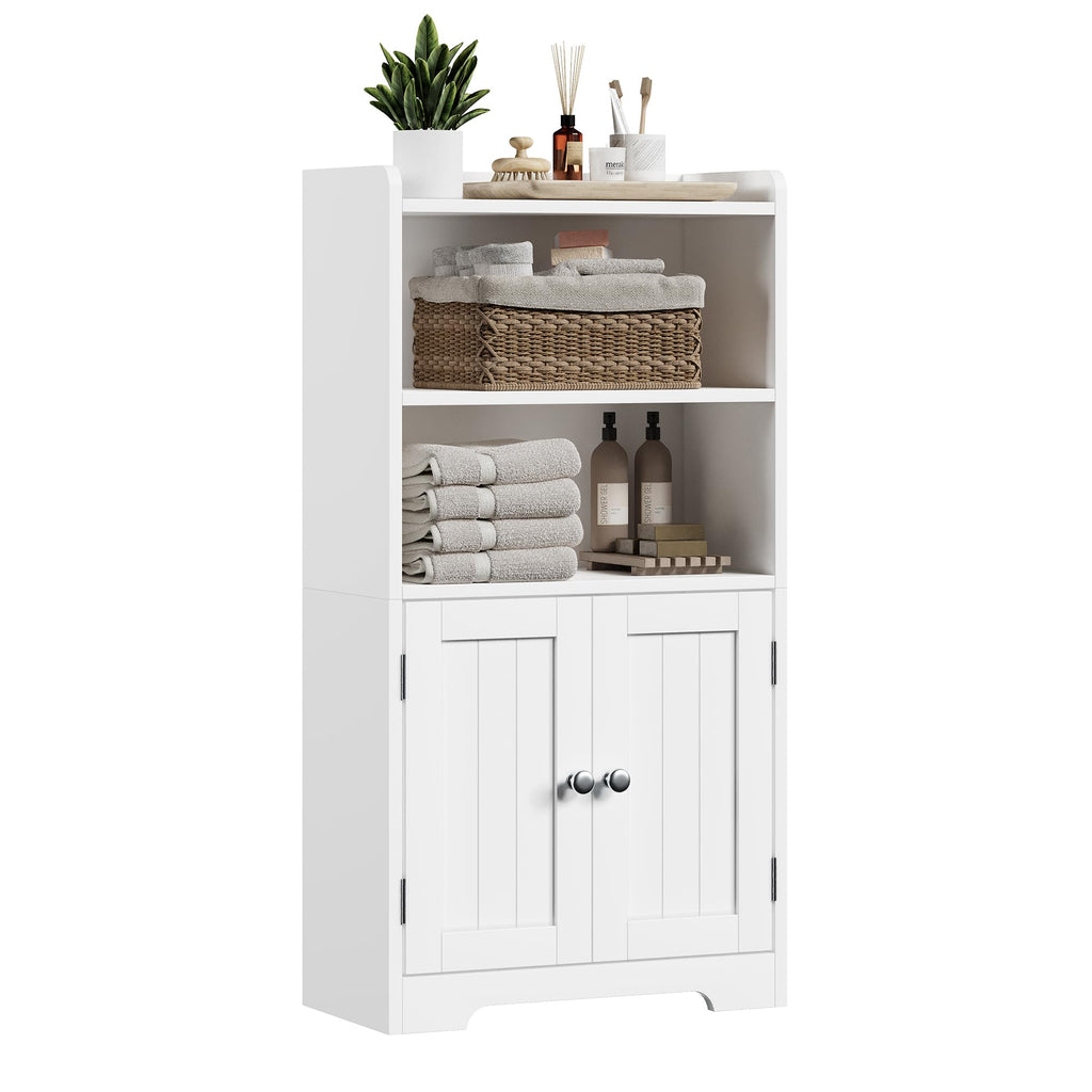 Small Bathroom Storage Cabinet with 2 Door and Shelves X69249