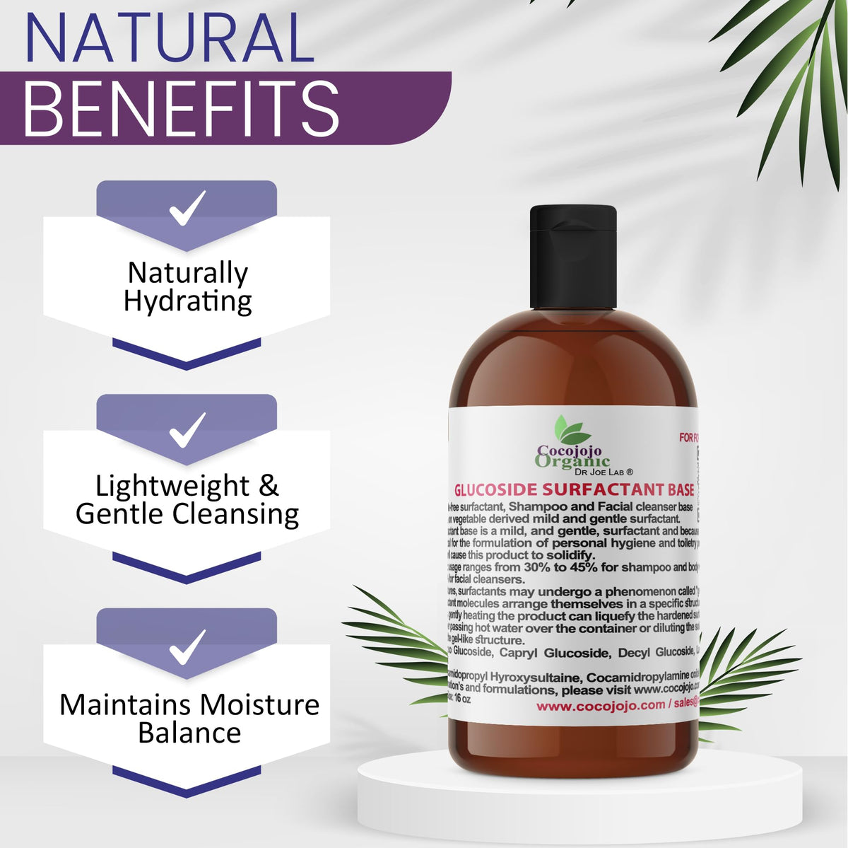 Lauryl Glucoside Natural Surfactant 16 Oz W114559