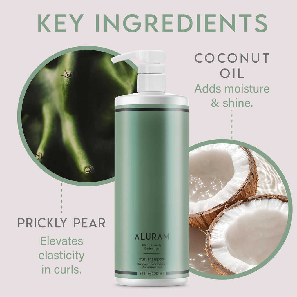 Coconut Water Curly Hair Clarifying Shampoo and Conditioner W683