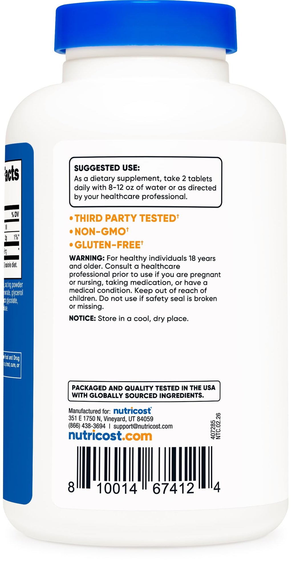 MSM Tablets 2000mg 240 Tablets H411455