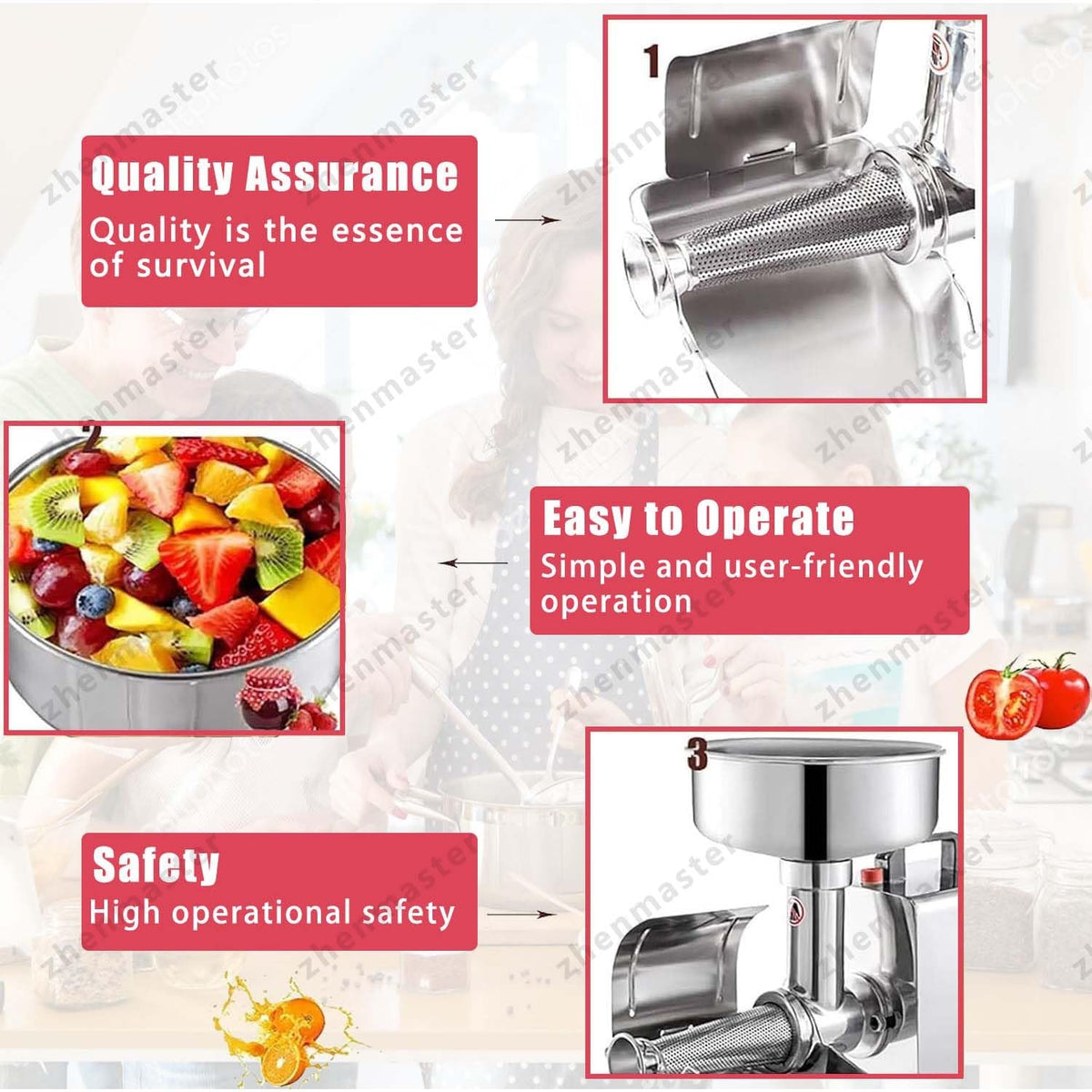 Electric Juicer 450W Stainless Steel P9500