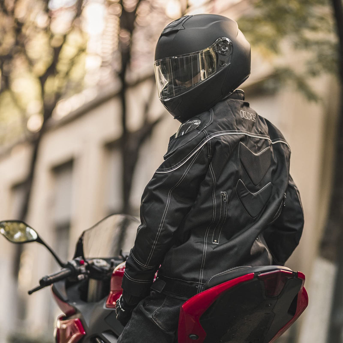 Matte Black Large Modular Full Face Motorcycle Helmet U633