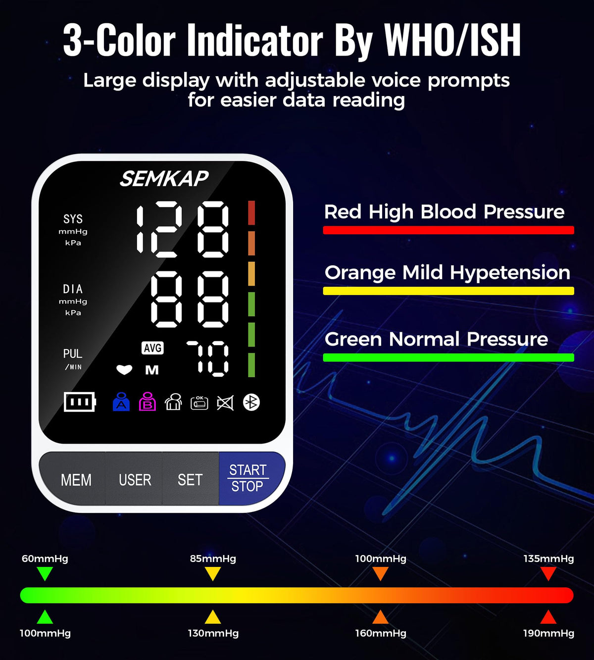 Blood Pressure Monitor with 2 Cuffs R2999