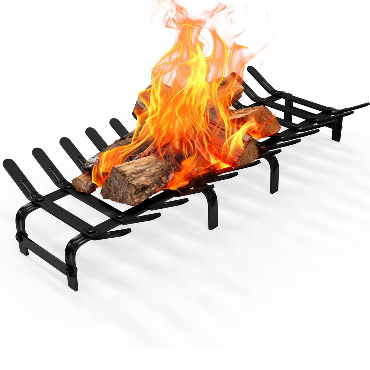 Black Steel Fireplace Grate 28 x 12.5 Inches Q5360