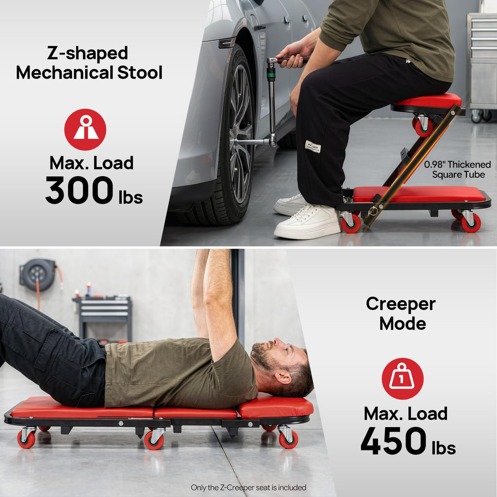 2 in 1 Heavy Duty Rolling Creeper Seat W871605