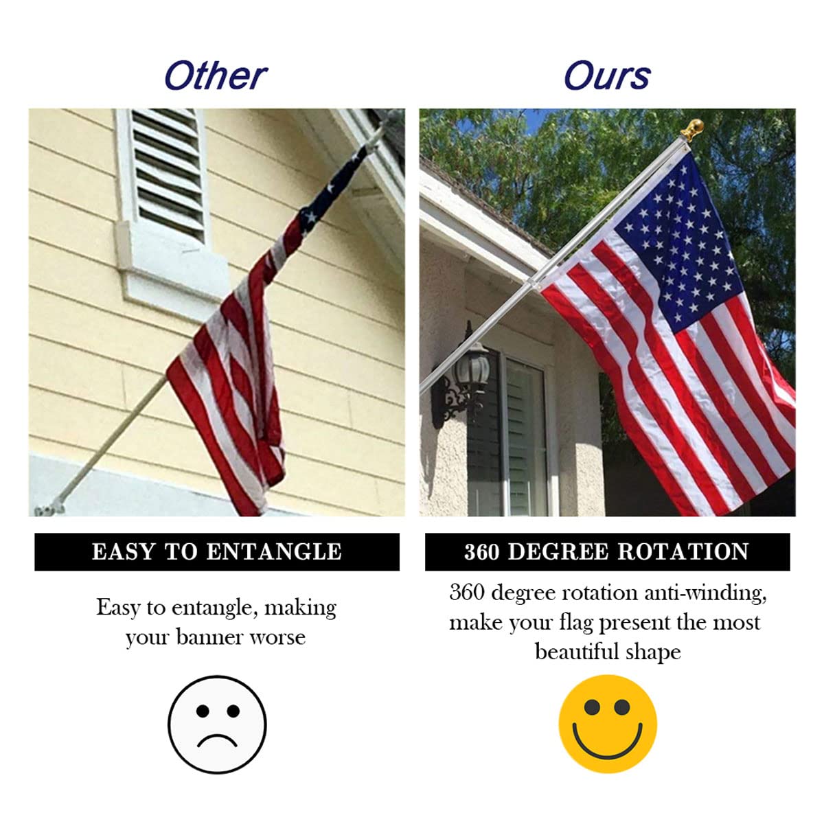 6ft Outdoor Flagpole S5574