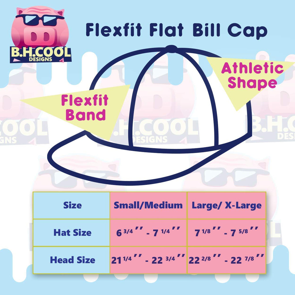 Flat Bill Fitted Hat X48625