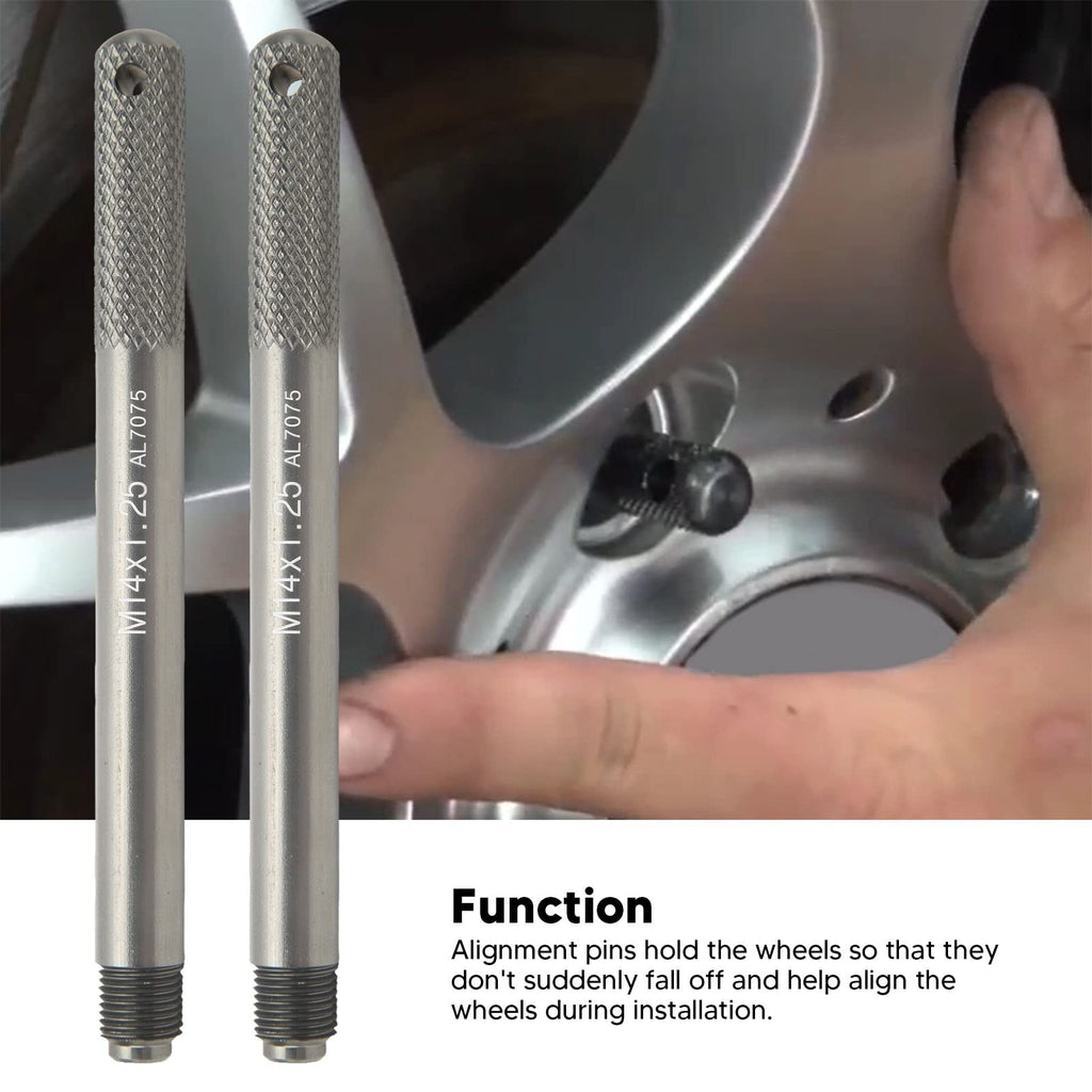 2Pcs Aluminum Alloy Wheel Alignment Pin Set M14*1.25 E43716