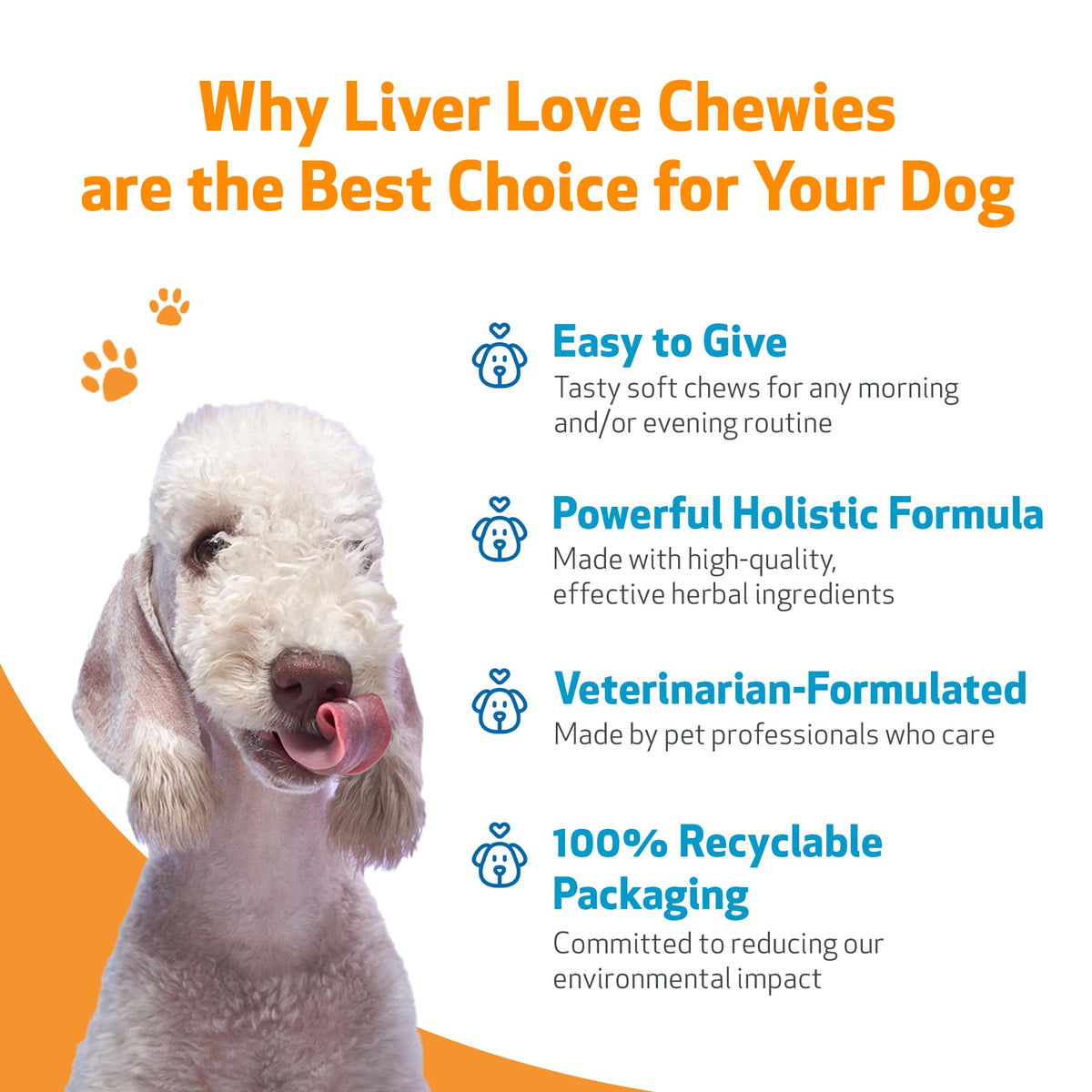 Liver Support Chewies for Dogs, 90 Ct H6798