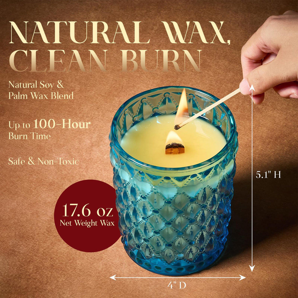 16.6oz Wood Wick Soy Wax Scented Candle W94707
