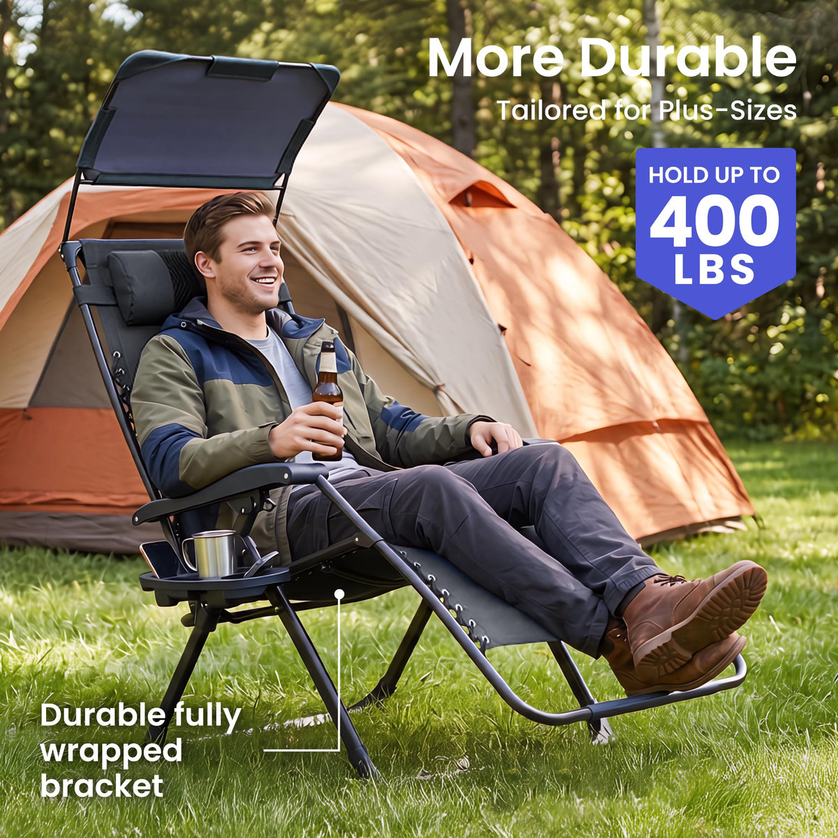 2 Pack Zero Gravity Chairs with Canopy U114410