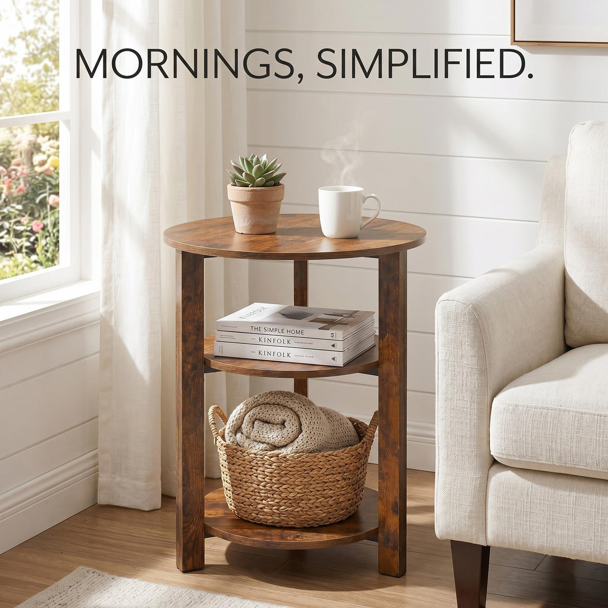 3-Tier Round Side Table E23667