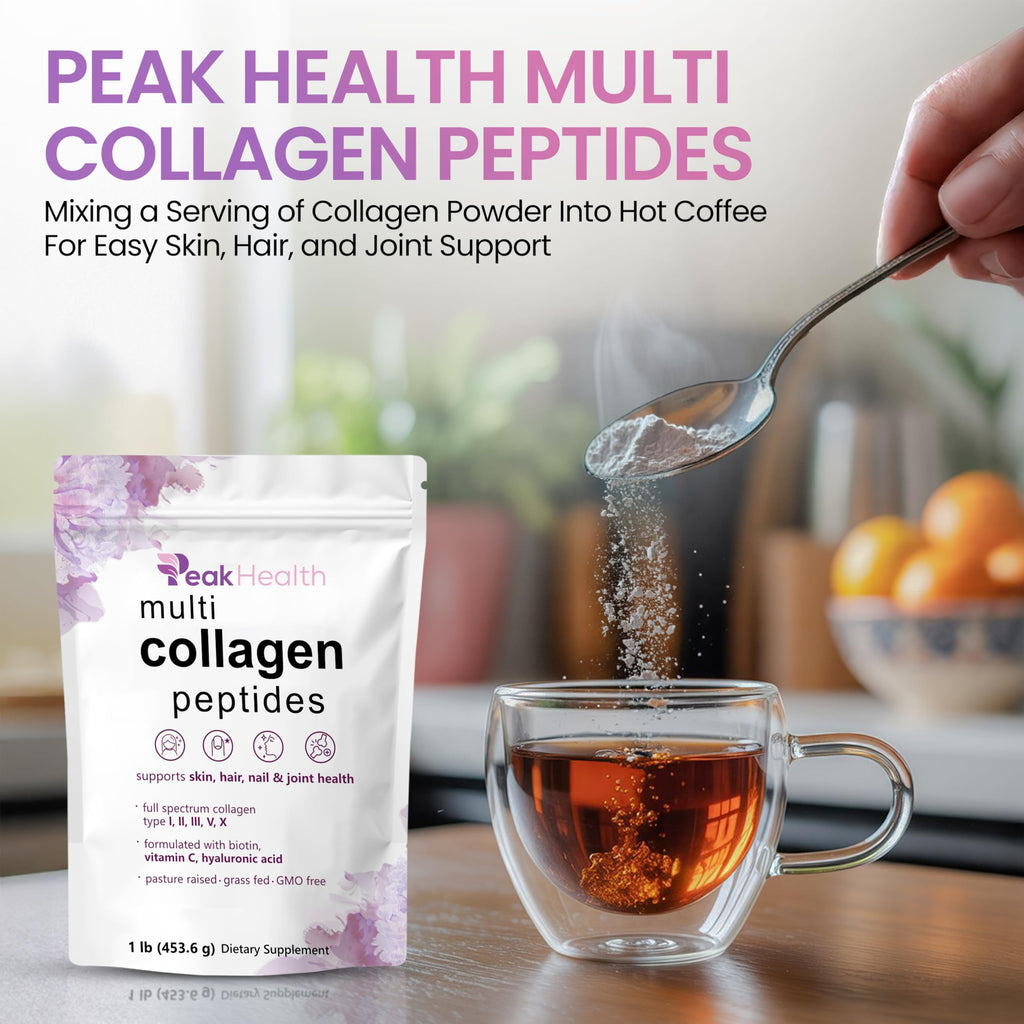 Multi Collagen Peptides Powder 1lb Types I II III V X N851
