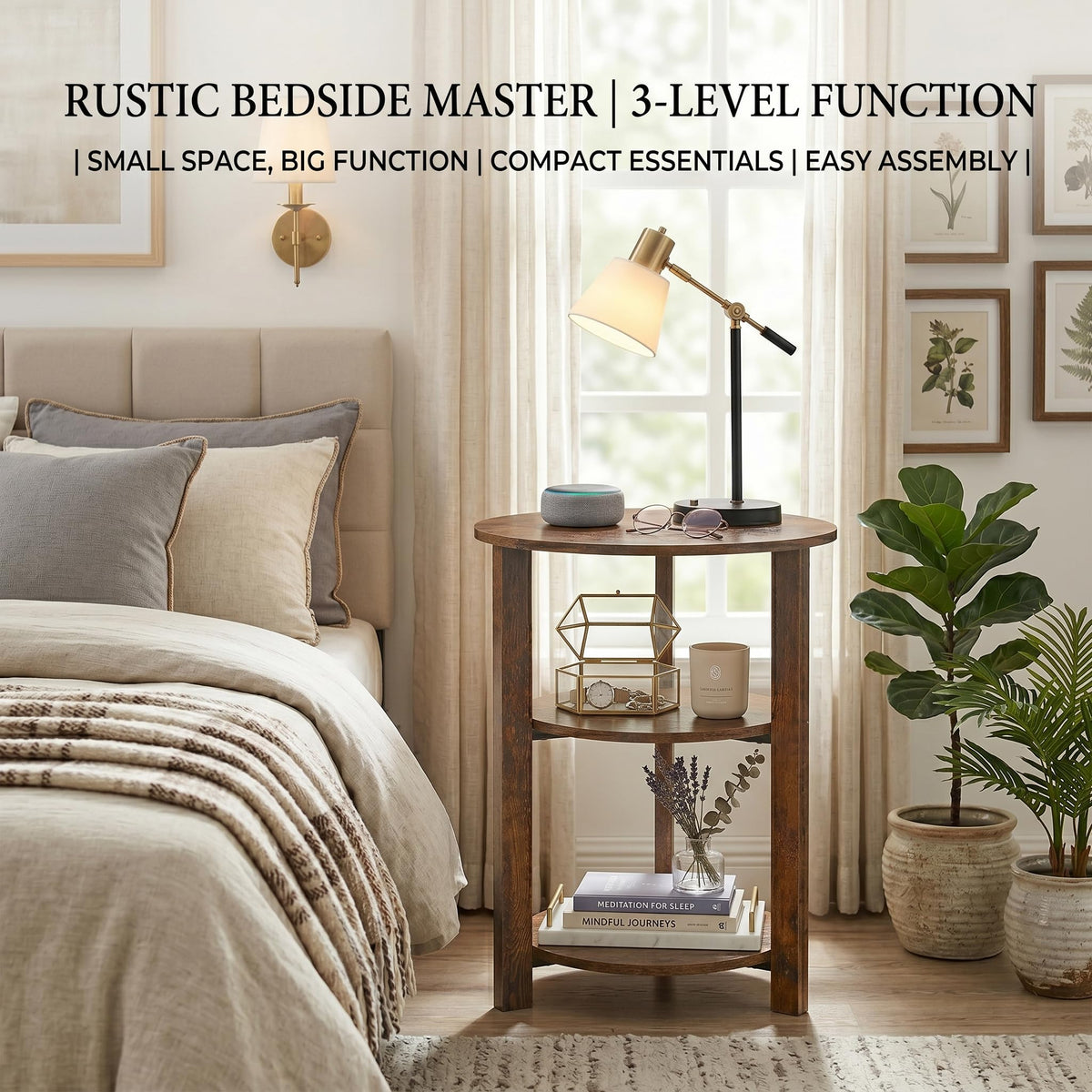 3-Tier Round Side Table E23667
