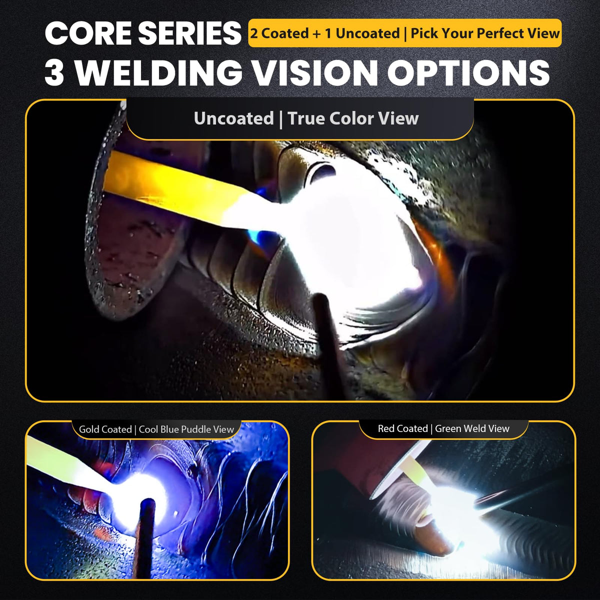 Auto Darkening Welding Lens 2"x4 1/4" True Color B9837