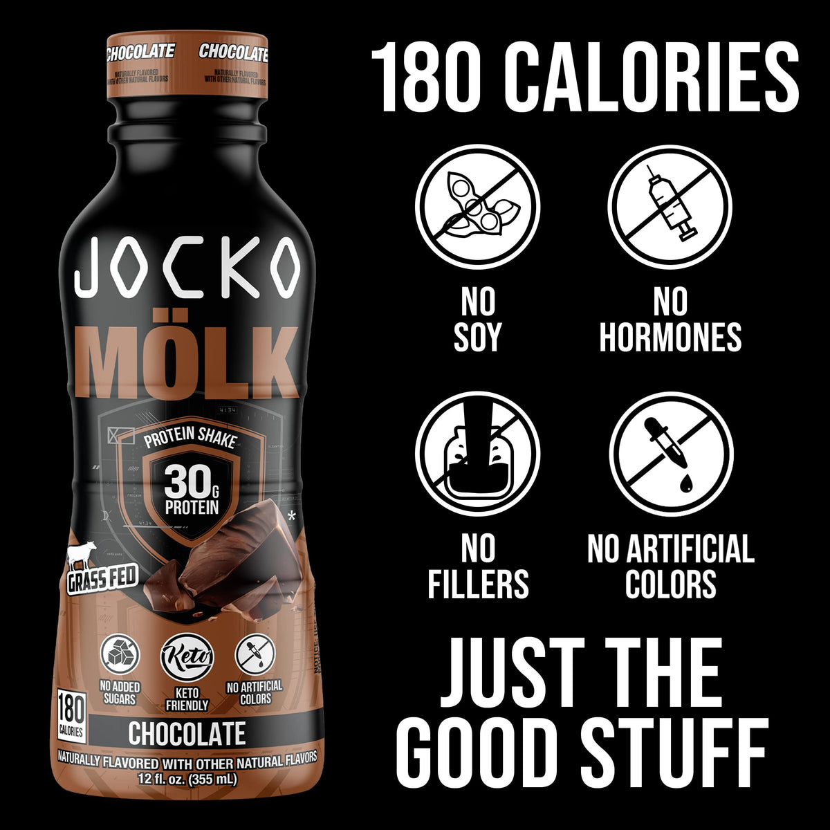 Chocolate High Protein Shakes 12 fl oz 12 Pack Q163
