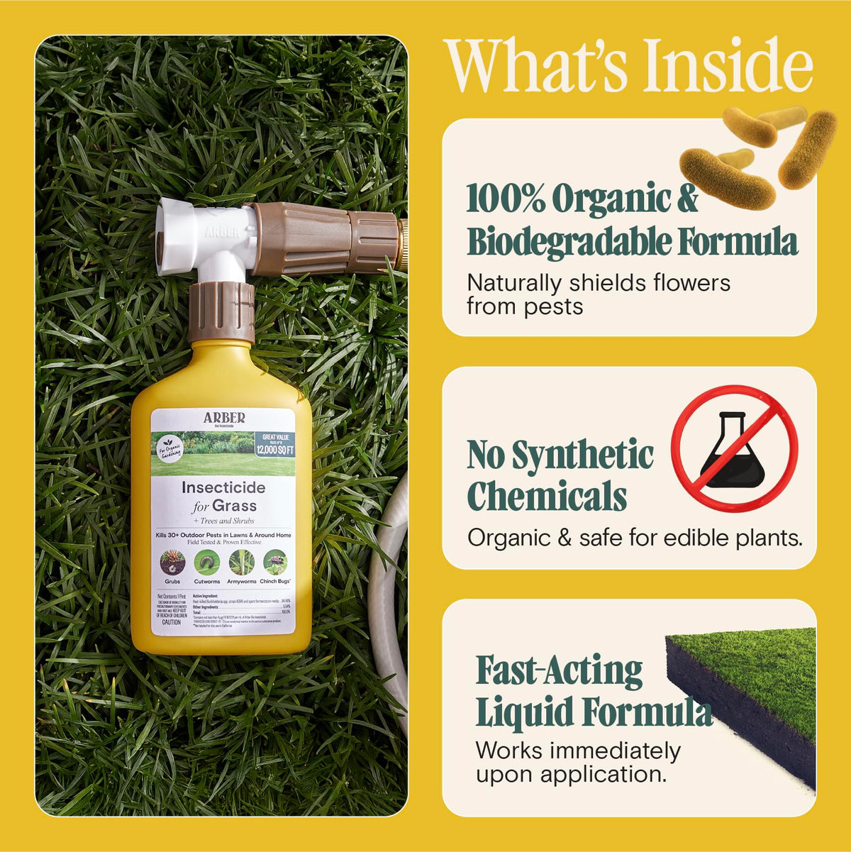 Organic Grub Killer & Lawn Insecticide 16 oz L161103