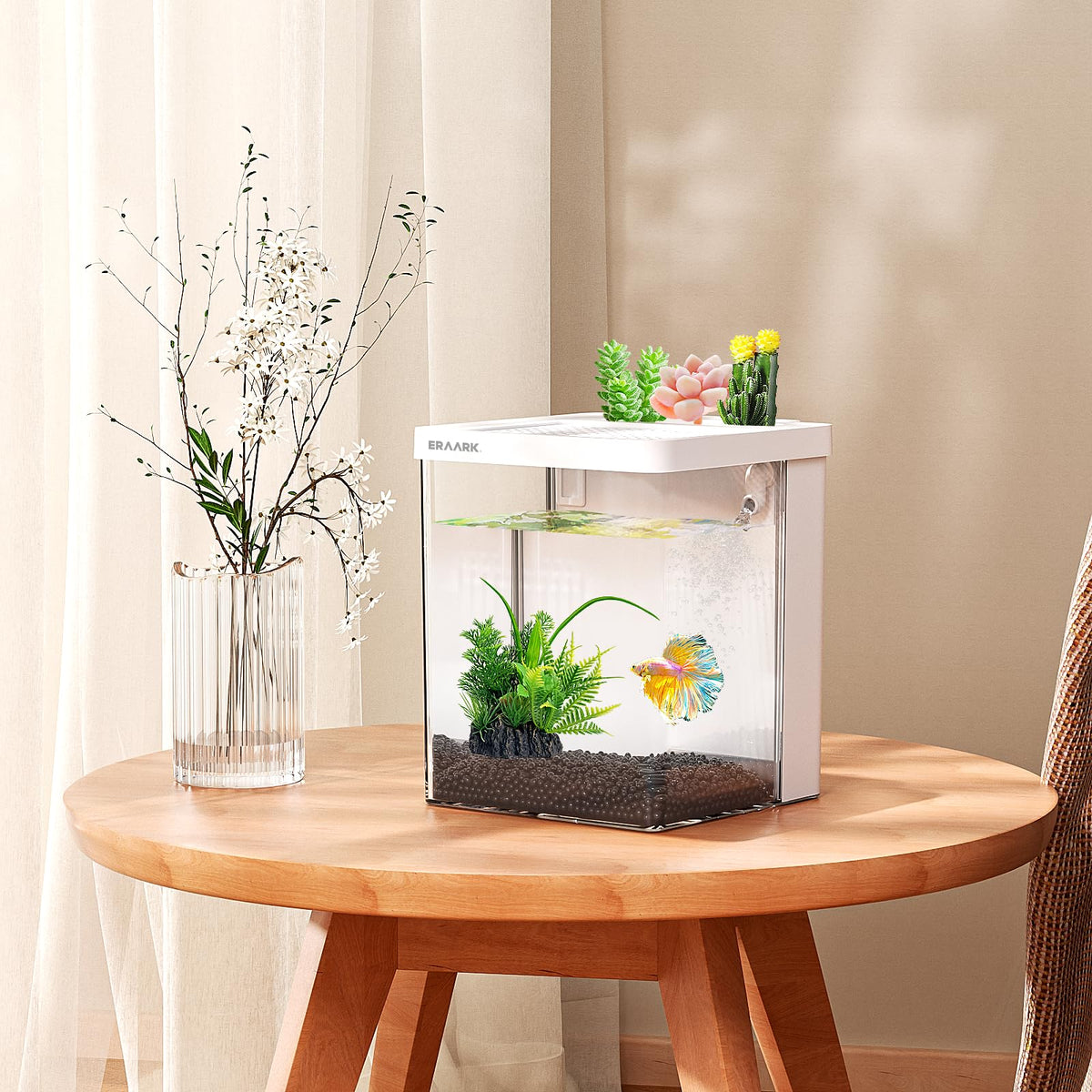 1.5 Gallon Aquarium Kit with Filter and LED Light G827