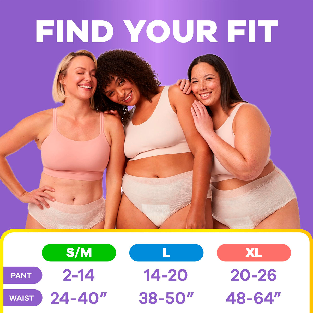 Adult Diapers for Women Size L 56 Count H601