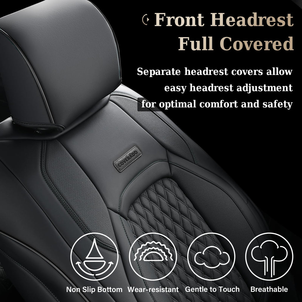 Waterproof Faux Leather Full Coverage Seat Covers S147251