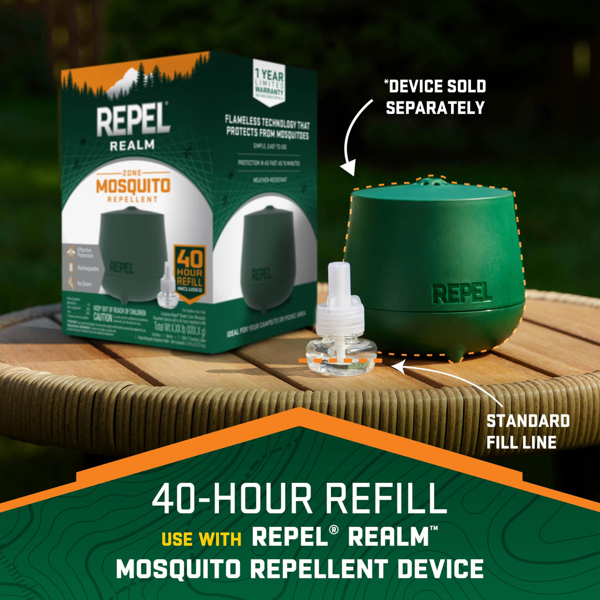 Mosquito Repellent Refill 0.19 Fl Oz J270884