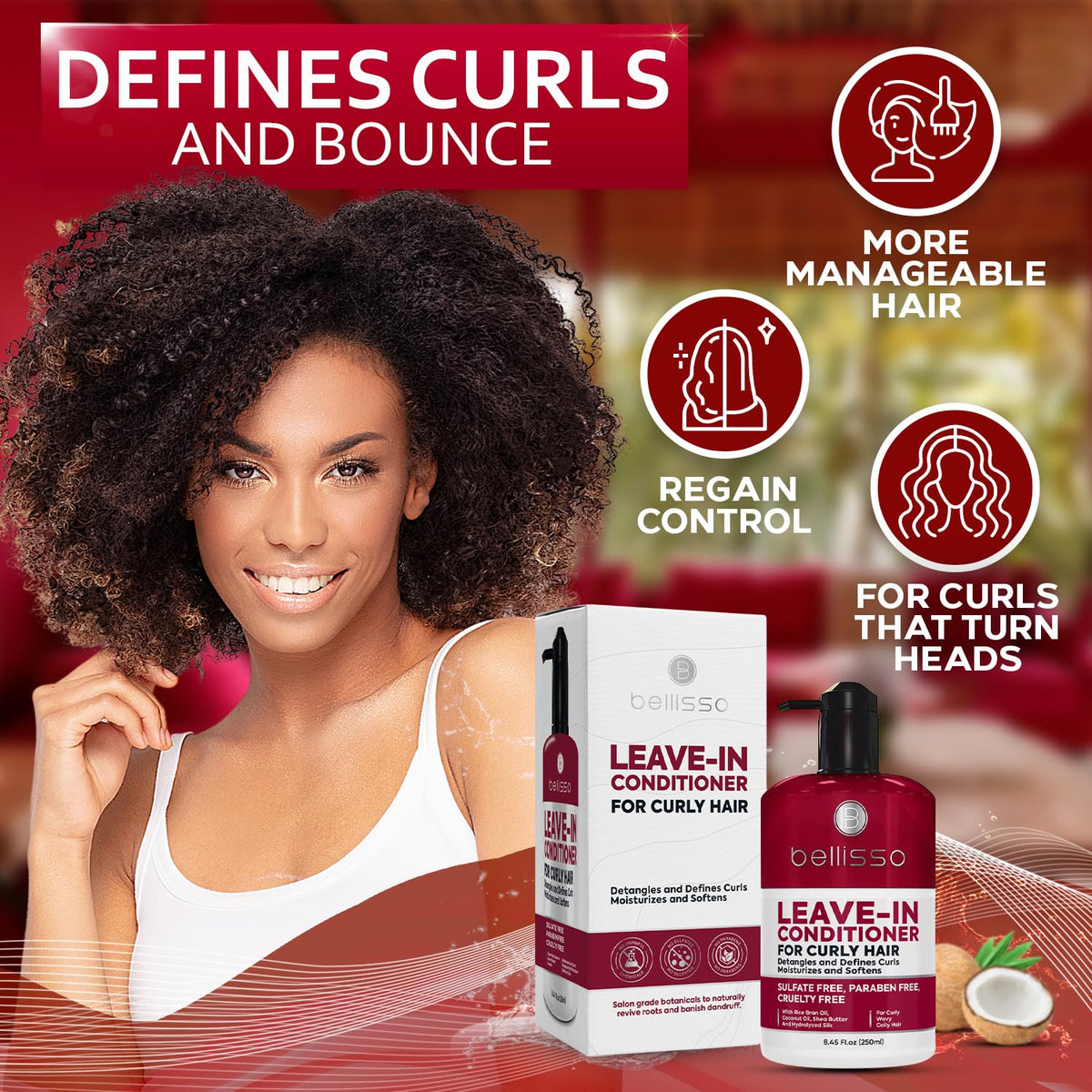 Sulfate Free Leave in Conditioner with Shea Butter V961280