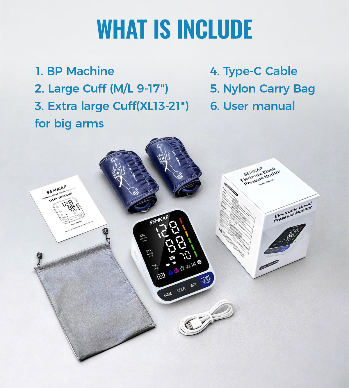 Blood Pressure Monitor with 2 Cuffs R2999