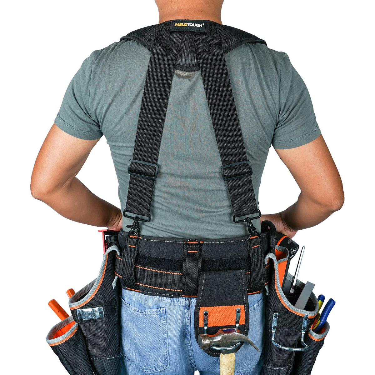 Magnetic Tool Belt Suspenders with Magnetic Wristband D2434