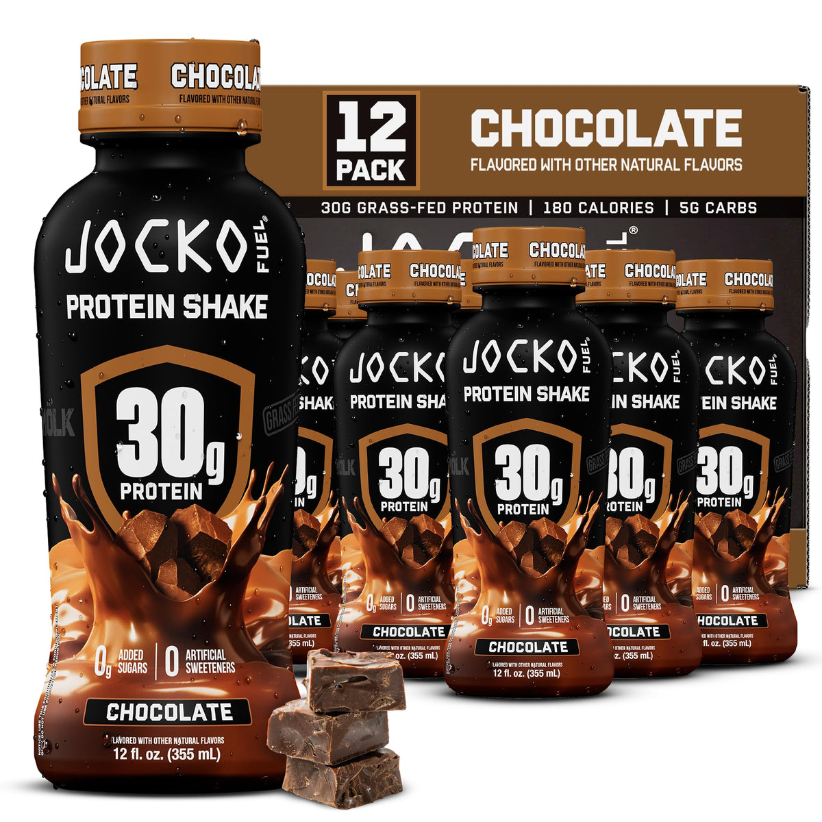 Chocolate High Protein Shakes 12 fl oz 12 Pack Q163
