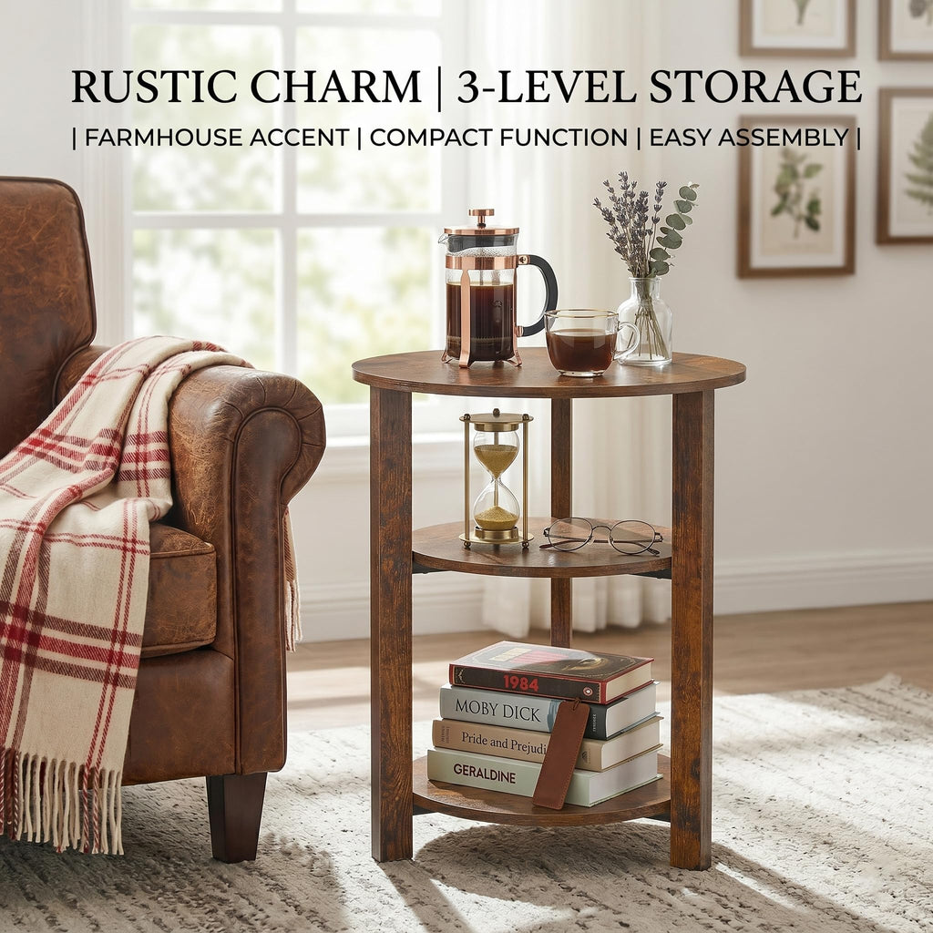 3-Tier Round Side Table E23667