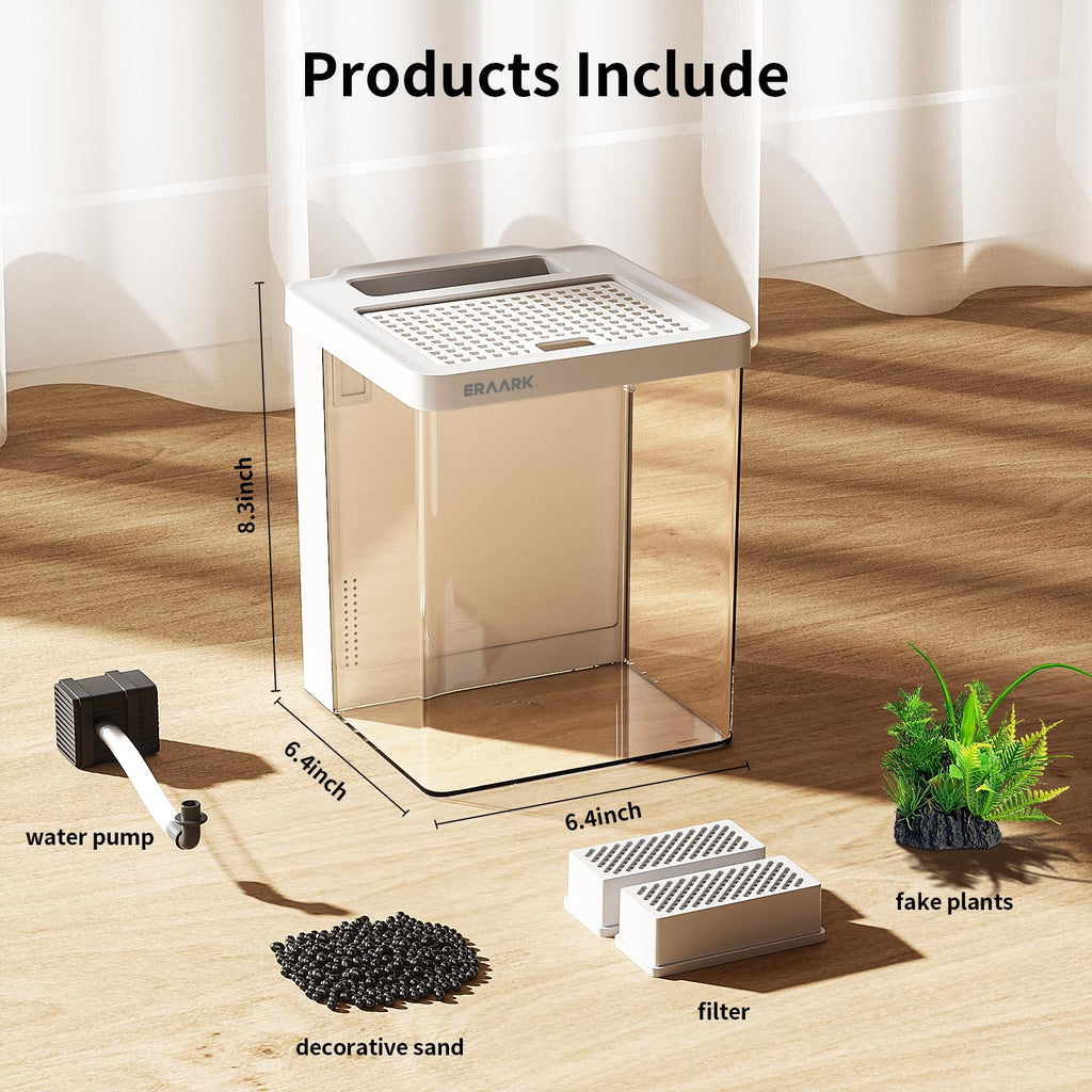 1.5 Gallon Aquarium Kit with Filter and LED Light G827
